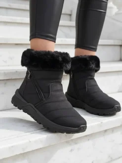 New Śniegowce damskie Fehio Śniegowce|Botki Na Płaskim Obcasie