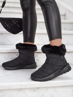 New Śniegowce damskie Fehio Śniegowce|Botki Na Płaskim Obcasie