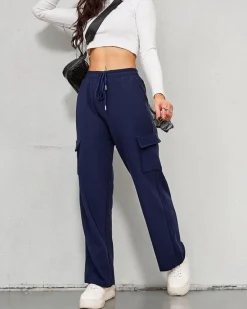 Clearance Ocieplane damskie spodnie typu bojówki Spodnie Cargo