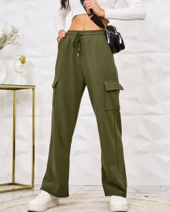 New Ocieplane damskie spodnie typu bojówki Spodnie Cargo