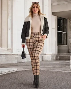 Best Ocieplane damskie spodnie typu tregginsy PLUS SIZE Legginsy / Tregginsy|Plus Size