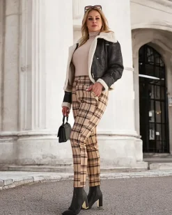 Best Ocieplane damskie spodnie typu tregginsy PLUS SIZE Legginsy / Tregginsy|Plus Size