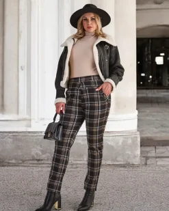 Best Ocieplane damskie spodnie typu tregginsy PLUS SIZE Legginsy / Tregginsy|Plus Size