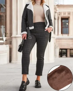 New Ocieplane damskie spodnie typu tregginsy PLUS SIZE Legginsy / Tregginsy|Plus Size