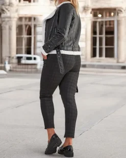 New Ocieplane damskie spodnie typu tregginsy PLUS SIZE Legginsy / Tregginsy|Plus Size