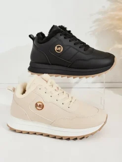 Clearance Ocieplane sneakersy damskie z futerkiem Casot Damskie Ocieplane|Sneakersy