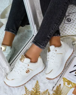 New Ocieplane sneakersy damskie z futerkiem Boris Damskie Ocieplane|Sneakersy