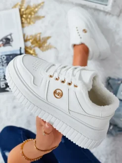 New Ocieplane sneakersy damskie z futerkiem Rozit Damskie Ocieplane|Sneakersy