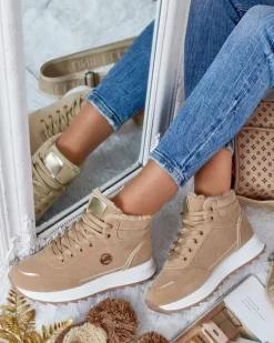 Best Ocieplane sneakersy damskie z futerkiem Casill Damskie Ocieplane|Sneakersy