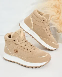 Best Ocieplane sneakersy damskie z futerkiem Casill Damskie Ocieplane|Sneakersy