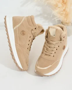 Best Ocieplane sneakersy damskie z futerkiem Casill Damskie Ocieplane|Sneakersy