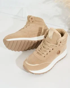 Best Ocieplane sneakersy damskie z futerkiem Casill Damskie Ocieplane|Sneakersy