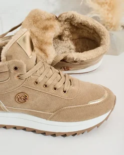 Best Ocieplane sneakersy damskie z futerkiem Casill Damskie Ocieplane|Sneakersy