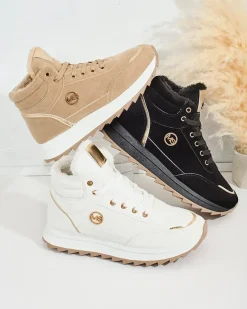 Best Ocieplane sneakersy damskie z futerkiem Casill Damskie Ocieplane|Sneakersy