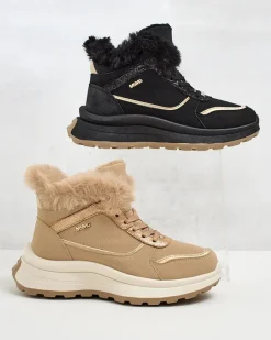 New Ocieplane sneakersy damskie z futerkiem Mofell Damskie Ocieplane|Sneakersy