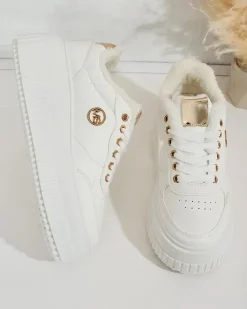 Clearance Ocieplane sneakersy damskie z futerkiem Sofi Damskie Ocieplane|Sneakersy