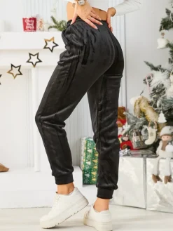 Best Ocieplane spodnie dresowe damskie Spodnie Dresowe