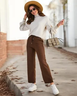 Hot Ocieplane spodnie dresowe damskie Spodnie Dresowe