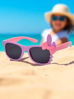 New Okulary przeciwsłoneczne dziecięce z ozdobami Bunny Shine Chłopięce|Dziewczęce