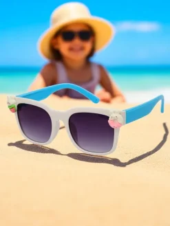 Okulary przeciwsłoneczne dziecięce z ozdobami Sunny Sparkle Chłopięce|Dziewczęce