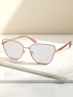 Sale Okulary przeciwsłoneczne w kwadracie lekko przyciemnione Olattes Damskie Okulary Przeciwsłoneczne