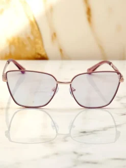 Hot Okulary przeciwsłoneczne w kwadracie lekko przyciemnione Olattes Damskie Okulary Przeciwsłoneczne