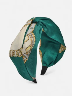 New Opaska damska w stylu apaszki z eleganckim printem Damskie Akcesoria Do Włosów