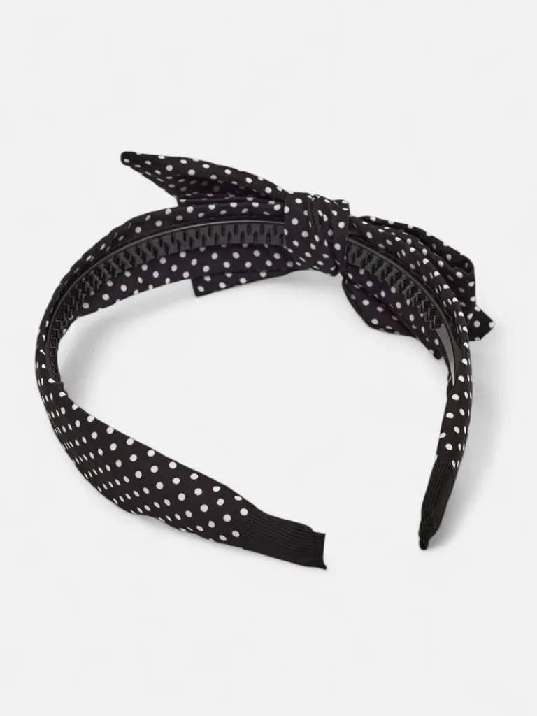New Opaska damska w kropeczki z kokardką Damskie Akcesoria Do Włosów