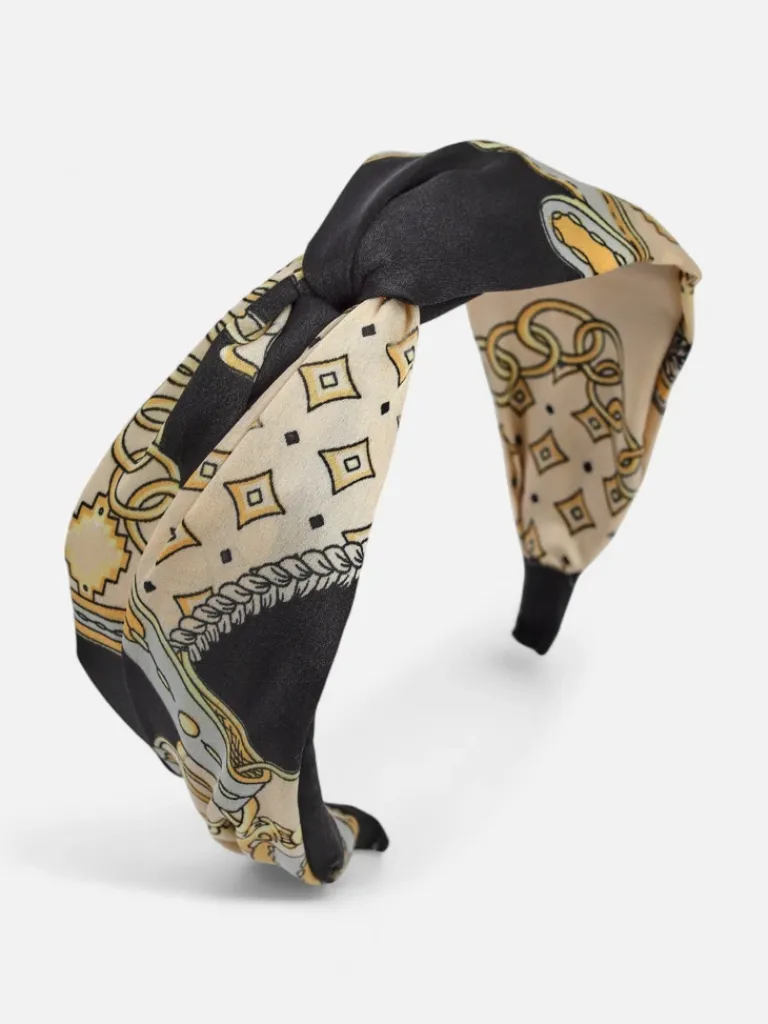 Online Opaska damska w stylu apaszki z eleganckim printem Damskie Akcesoria Do Włosów