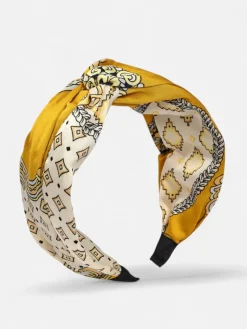 Outlet Opaska damska w stylu apaszki z eleganckim printem Damskie Akcesoria Do Włosów