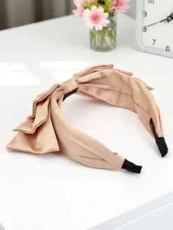 Opaska do włosów satynowa z kokardką Celine Damskie Akcesoria Do Włosów