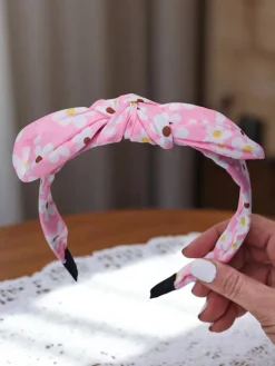 Best Opaska do włosów z kokardką w kwiatuszki Florinka Damskie Akcesoria Do Włosów