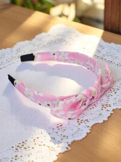 Best Opaska do włosów z kokardką w kwiatuszki Florinka Damskie Akcesoria Do Włosów