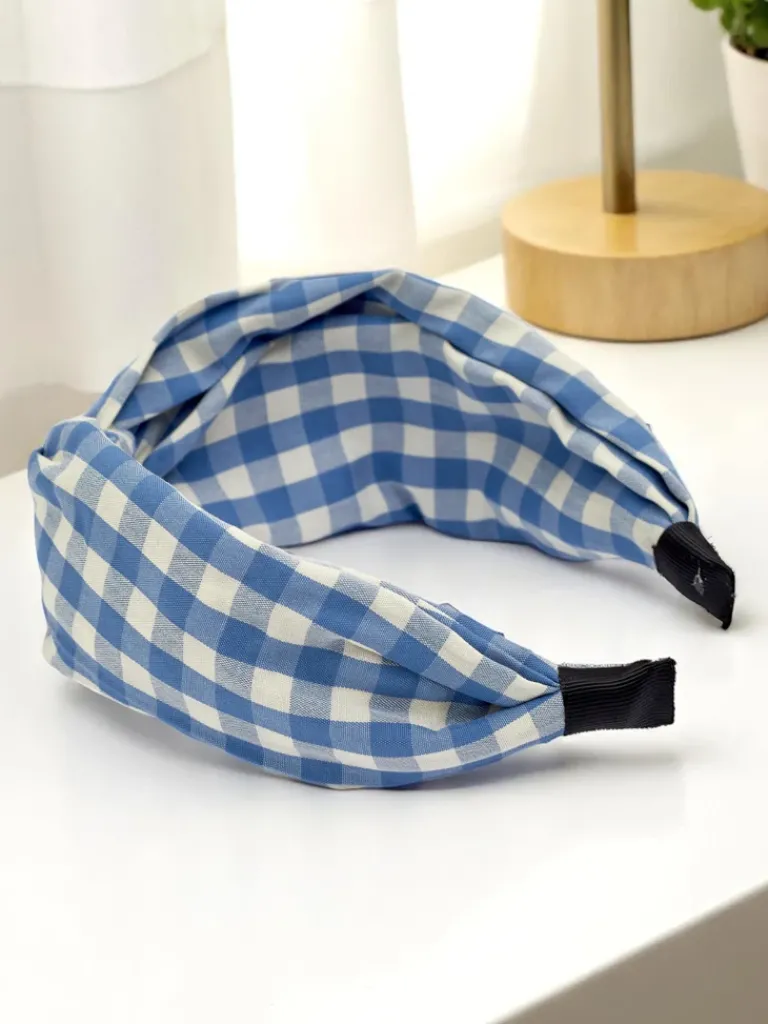 Best Opaska do włosów w kratkę Claras Damskie Akcesoria Do Włosów