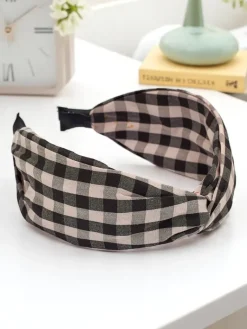 Sale Opaska do włosów w kratkę Claras Damskie Akcesoria Do Włosów