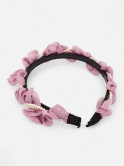 Best Opaska do włosów z marszczeniem i perełkami Damskie Akcesoria Do Włosów