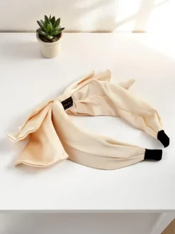 Discount Opaska do włosów satynowa z kokardką Celine Damskie Akcesoria Do Włosów