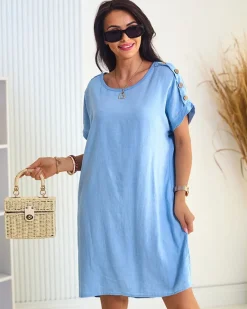 Hot Oversize tunika letnia damska Bluzki / Koszule / Koszulki