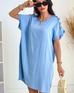 Hot Oversize tunika letnia damska Bluzki / Koszule / Koszulki