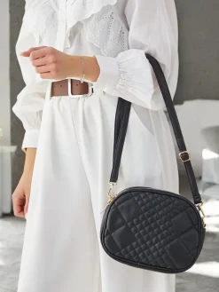 Online Owalna mała damska torebka z eko skóry Damskie Małe Torebki