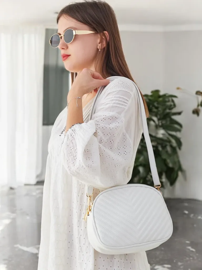 New Owalna mała damska torebka z eko skóry Damskie Małe Torebki