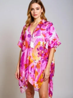 Discount Pareo- Tunika letnia plażowa damska wzorzysta Wild Coast Narzutka Plażowa|Bluzki / Koszule / Koszulki