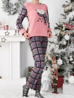 Discount Piżama damska w kratkę Piżamy