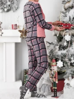 Discount Piżama damska w kratkę Piżamy