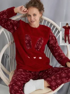 Online Piżama damska z króliczkiem a'la polarowa Piżamy