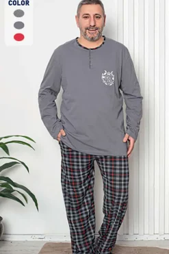 Piżama męska w kolorze szarym Piżamy