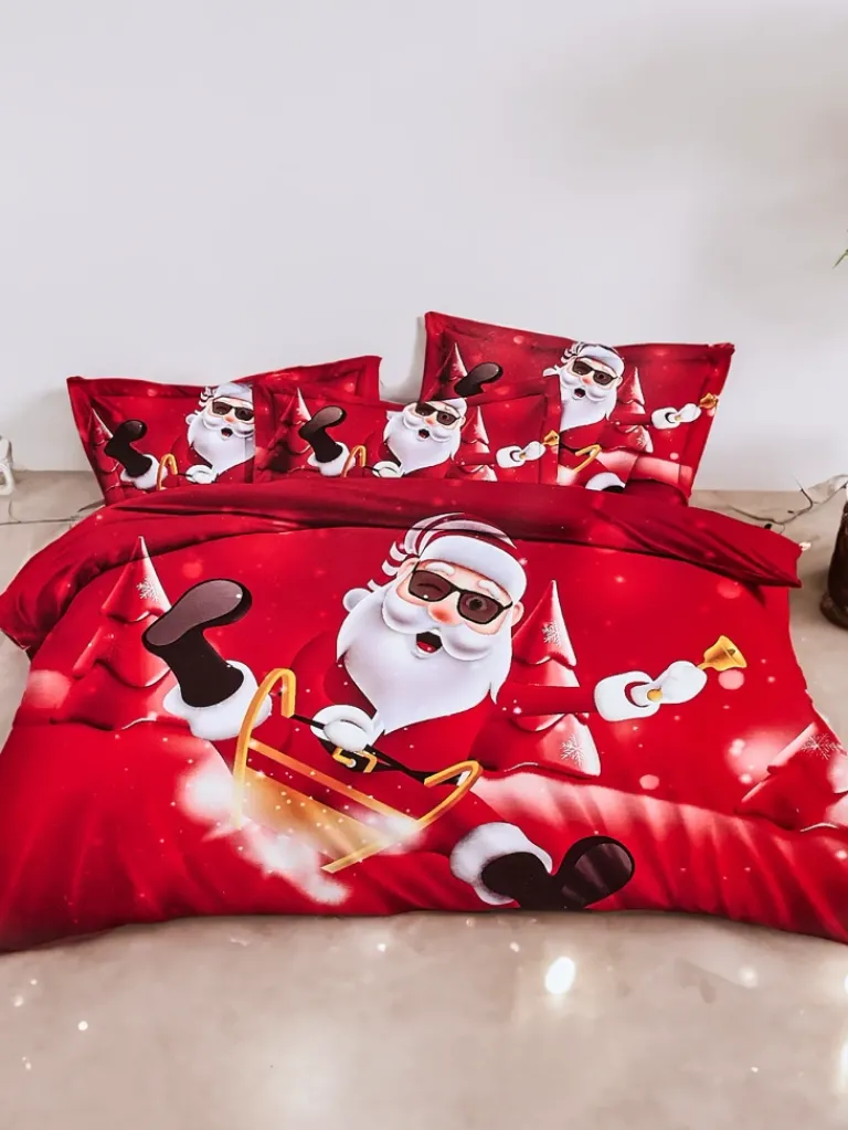 Best Pościel świąteczna 160x200 komplet 3-CZĘŚCI 200 X 220 Cm