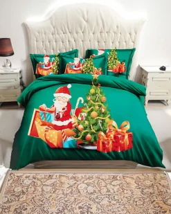 Clearance Pościel świąteczna 160x200 komplet 3-CZĘŚCI 160 X 200 Cm