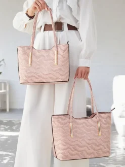 Best Podwójna lakierowana torebka damska z tłoczeniem Damskie Torebki Shoppers