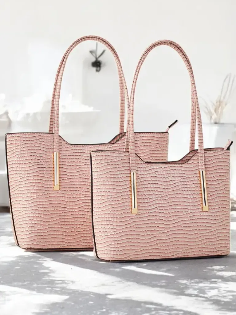 Best Podwójna lakierowana torebka damska z tłoczeniem Damskie Torebki Shoppers